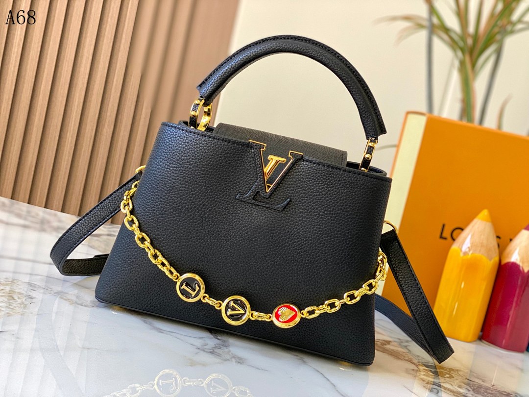 LVutton + A68 + Capucines Mini Bag #4899 1 LVutton + A68 + Capucines Mini Bag #4899