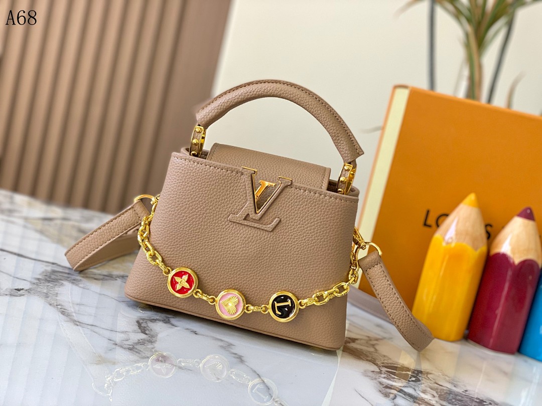LVutton + A68 + Capucines Mini Bag #4386 1 LVutton + A68 + Capucines Mini Bag #4386