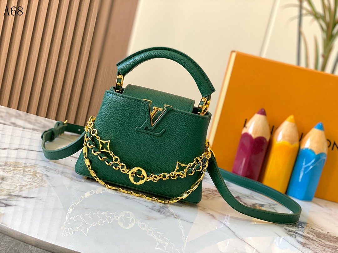 LVutton + A68 + Capucines Mini Bag #3822