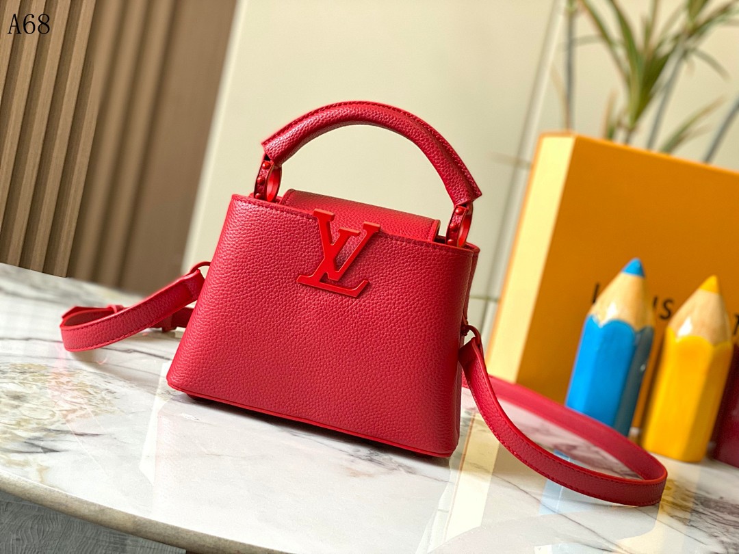 LVutton + A68 + Capucines Mini Bag #3909