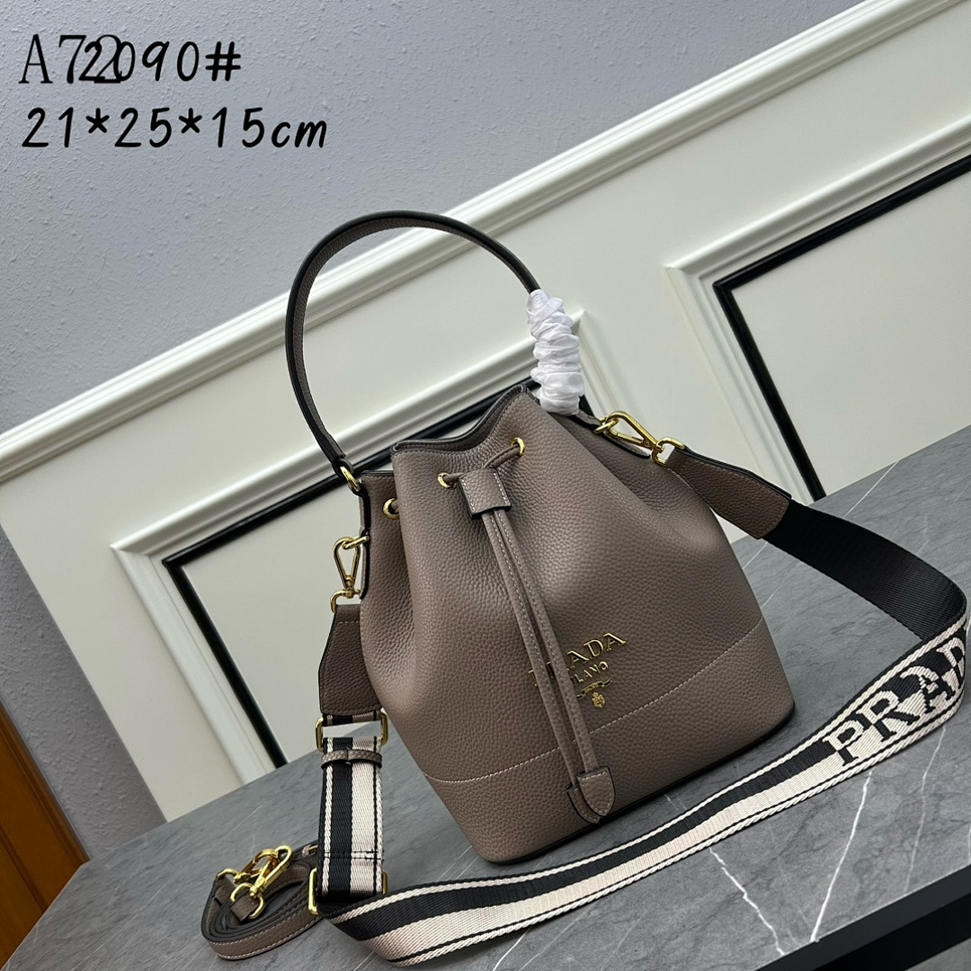 Pr4da + A72090# + Drawstring Bucket Bag #1854