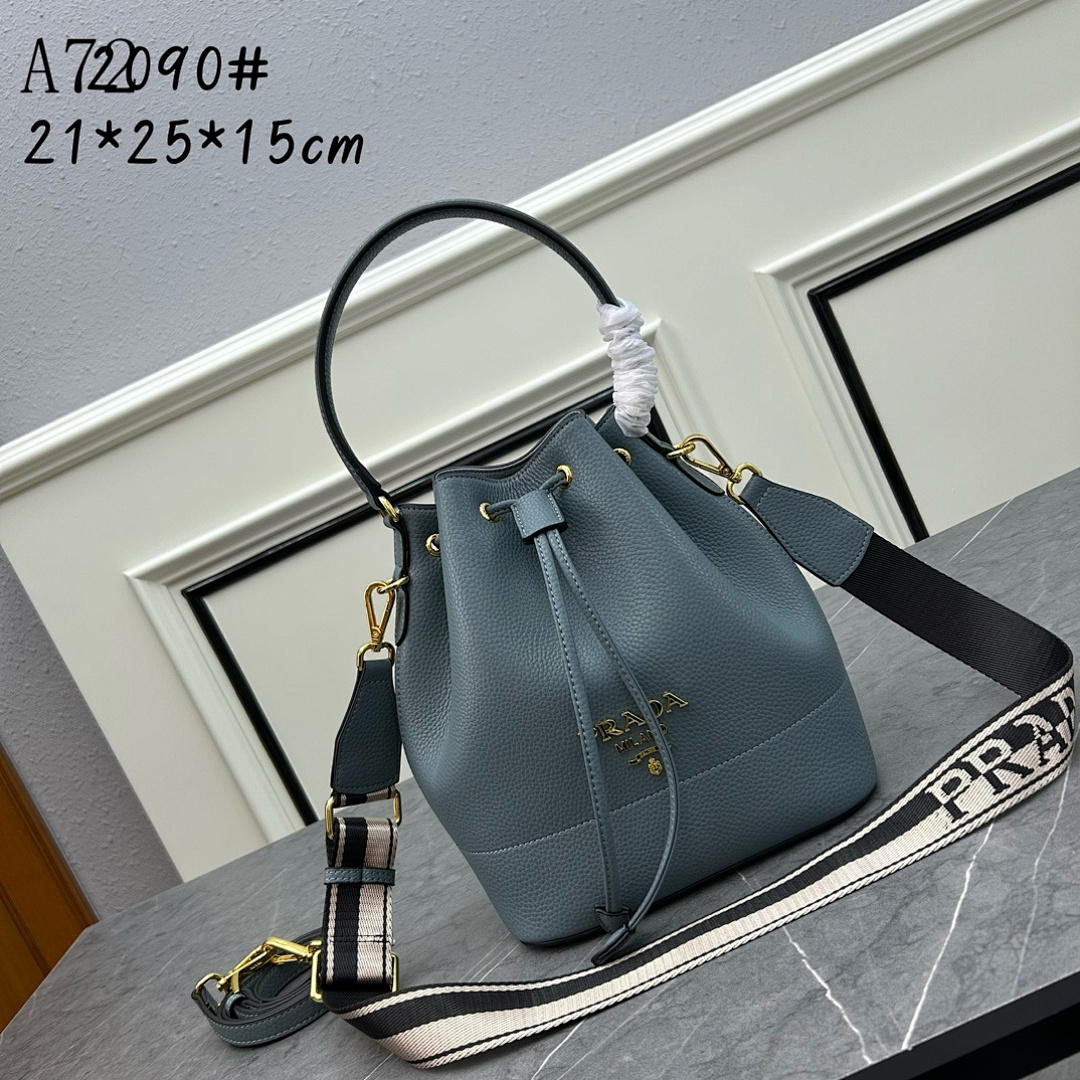 Pr4da + A72090# + Drawstring Bucket Bag #1833