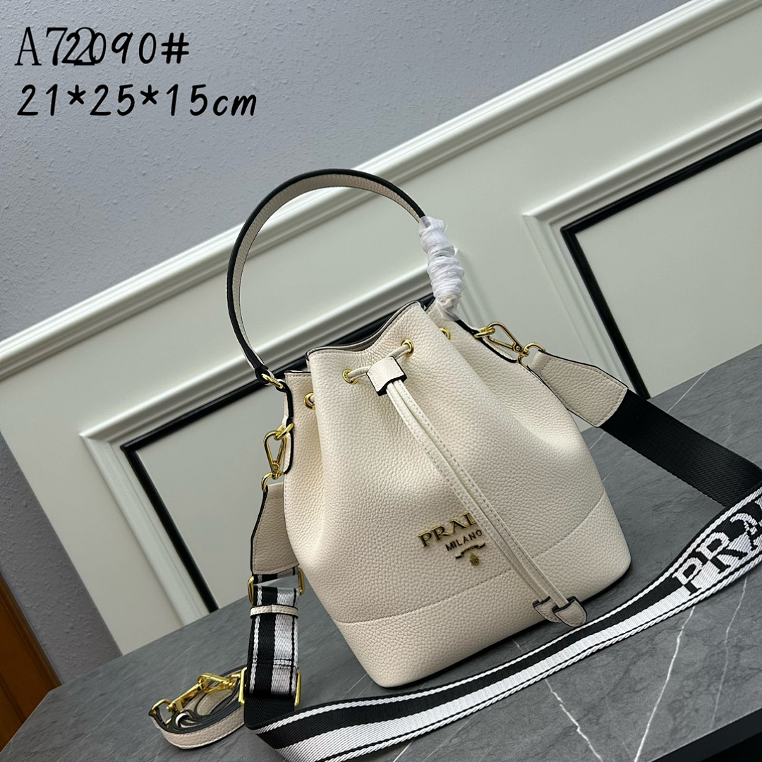 Pr4da + A72090# + Drawstring Bucket Bag #1887