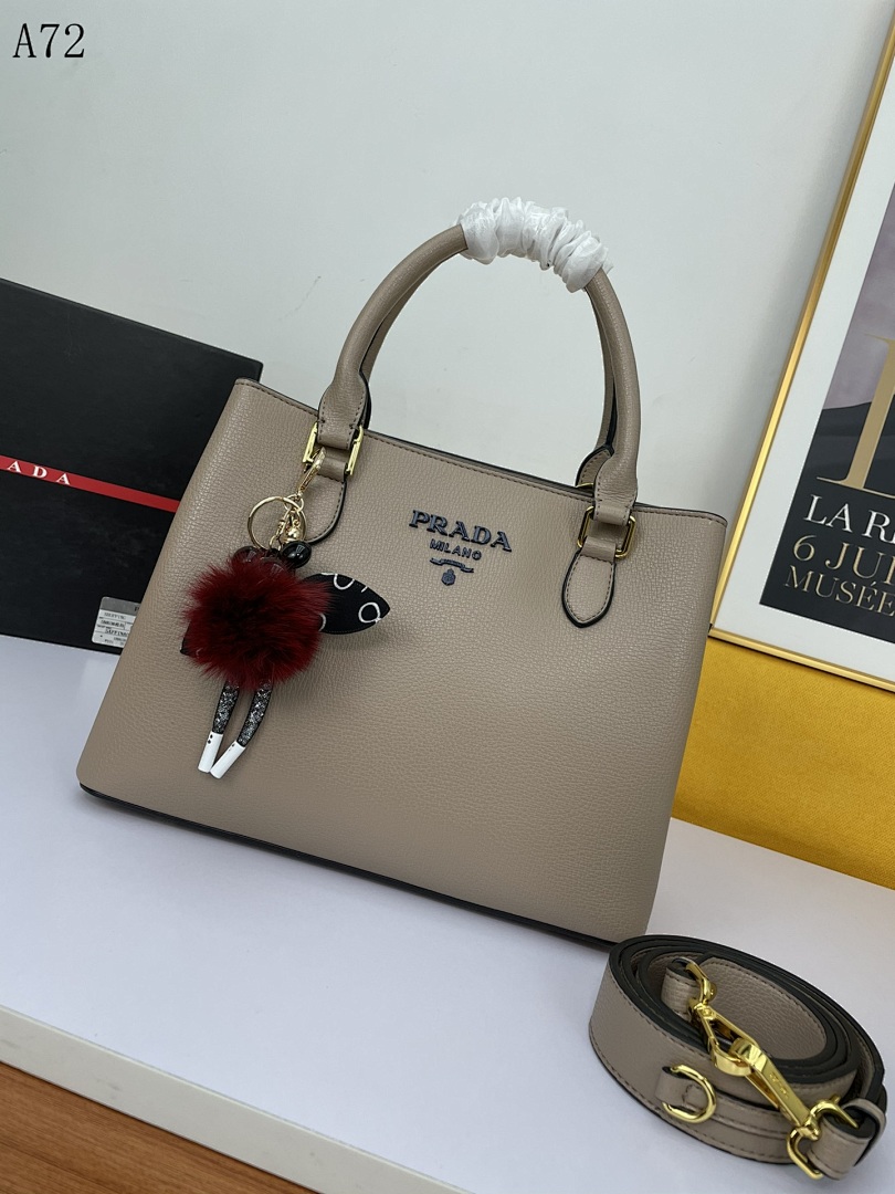 Pr4da Milano Saffiano Leather Top Handle Bag #1745 1 Pr4da + Galleria + Tote Bag #1759
