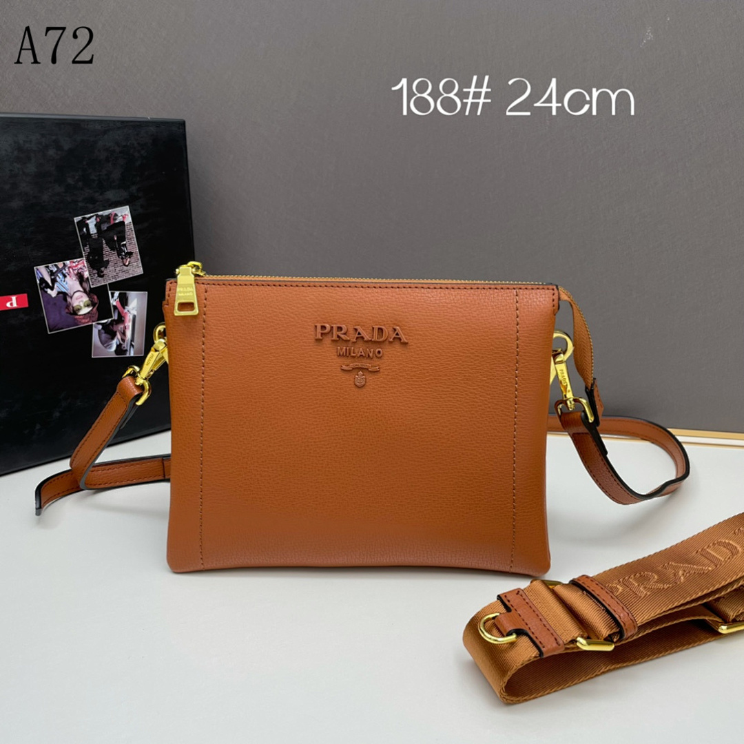 Pr4da Saffiano Leather Crossbody Bag #1835