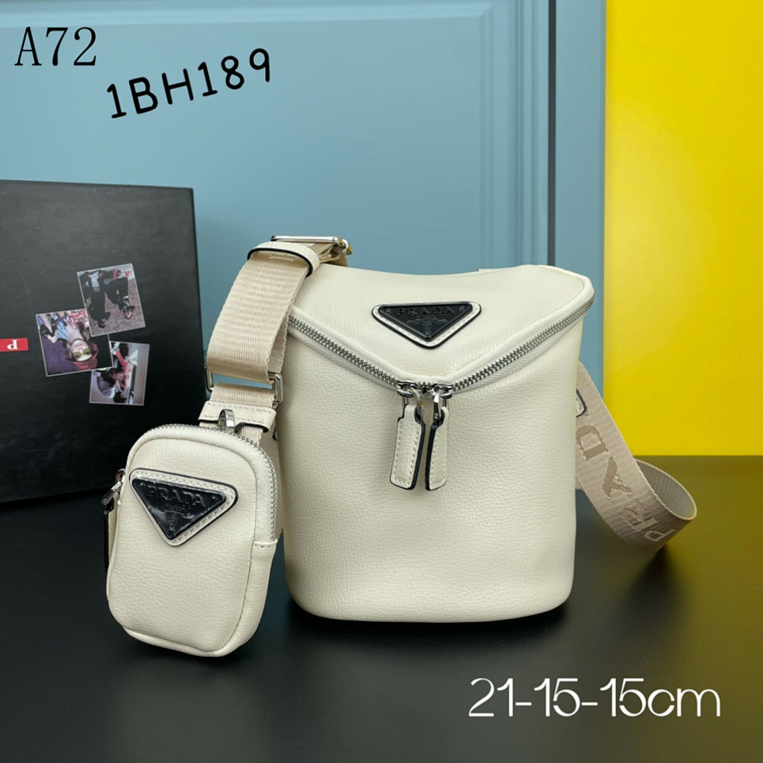 Pr4da Re-Nylon Crossbody Bag + Mini Pouch Set #1999