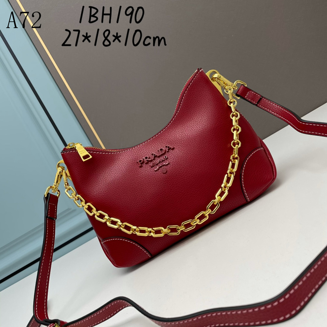 Pr4da A72 | BH190 | Calfskin Leather Shoulder Bag #1881