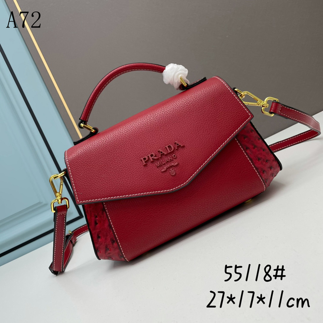 Pr4da 55118# Saffiano Leather Shoulder Bag #1653
