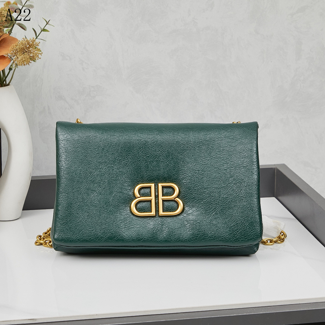 Balensiaga + A22 + BB Logo Chain Bag #6164