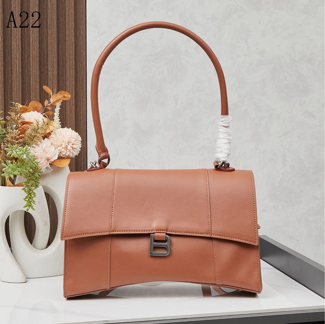 A22 – Elegant Tan Leather Handbag #1236