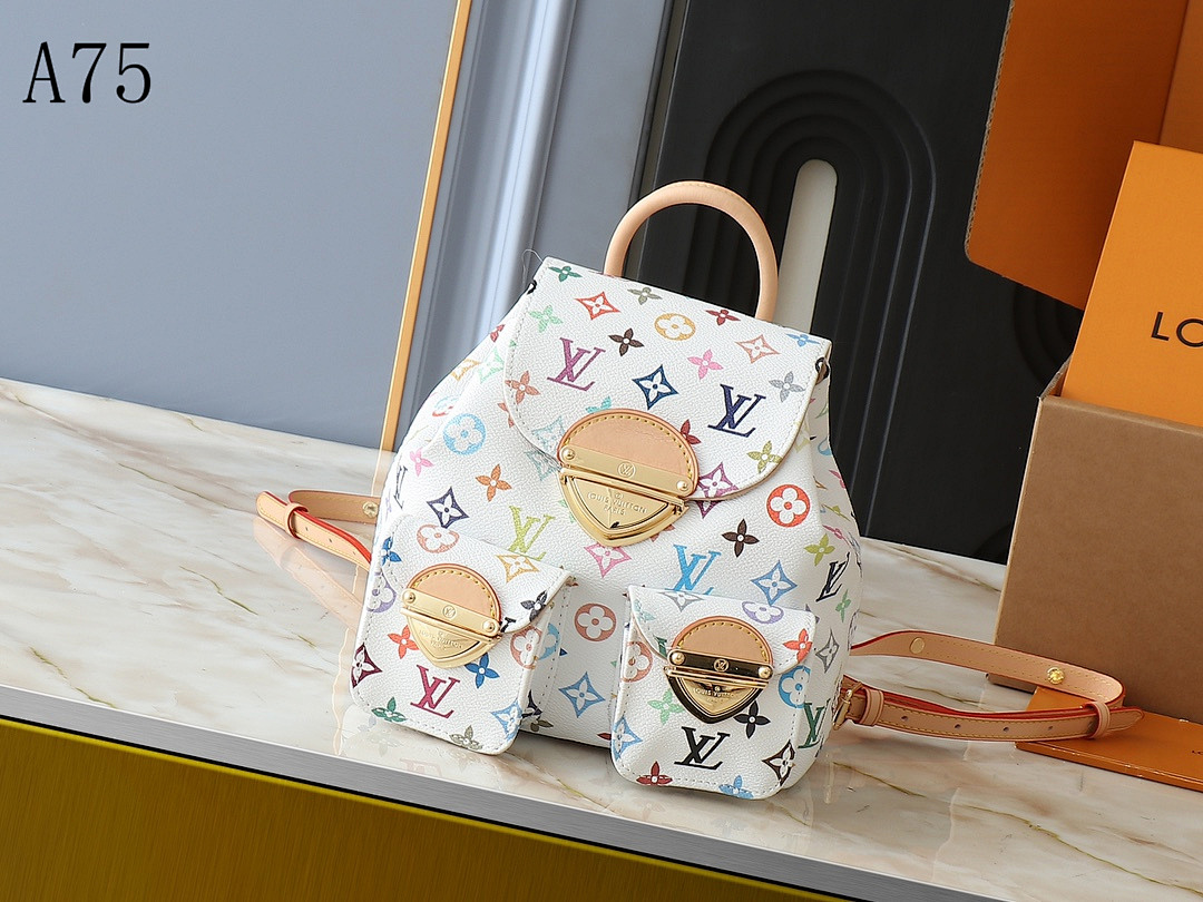LVutton A75 Multicolor Monogram Backpack #3773