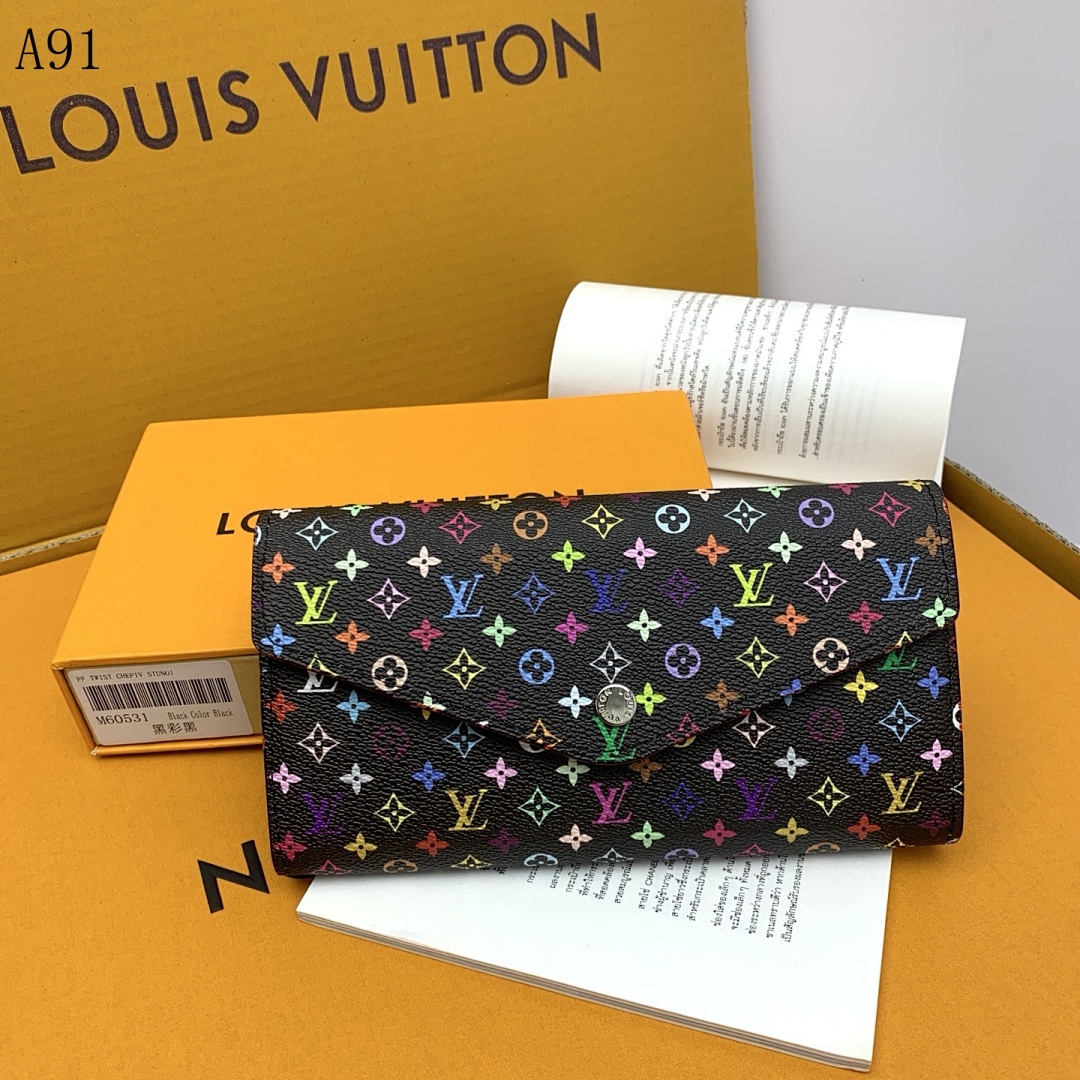 LVutton Monogram Multicolore Clutch Wallet #731