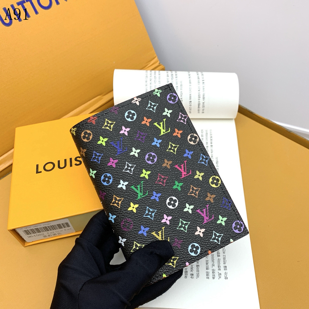 LVutton Multicolore Monogram Canvas Compact Wallet #728