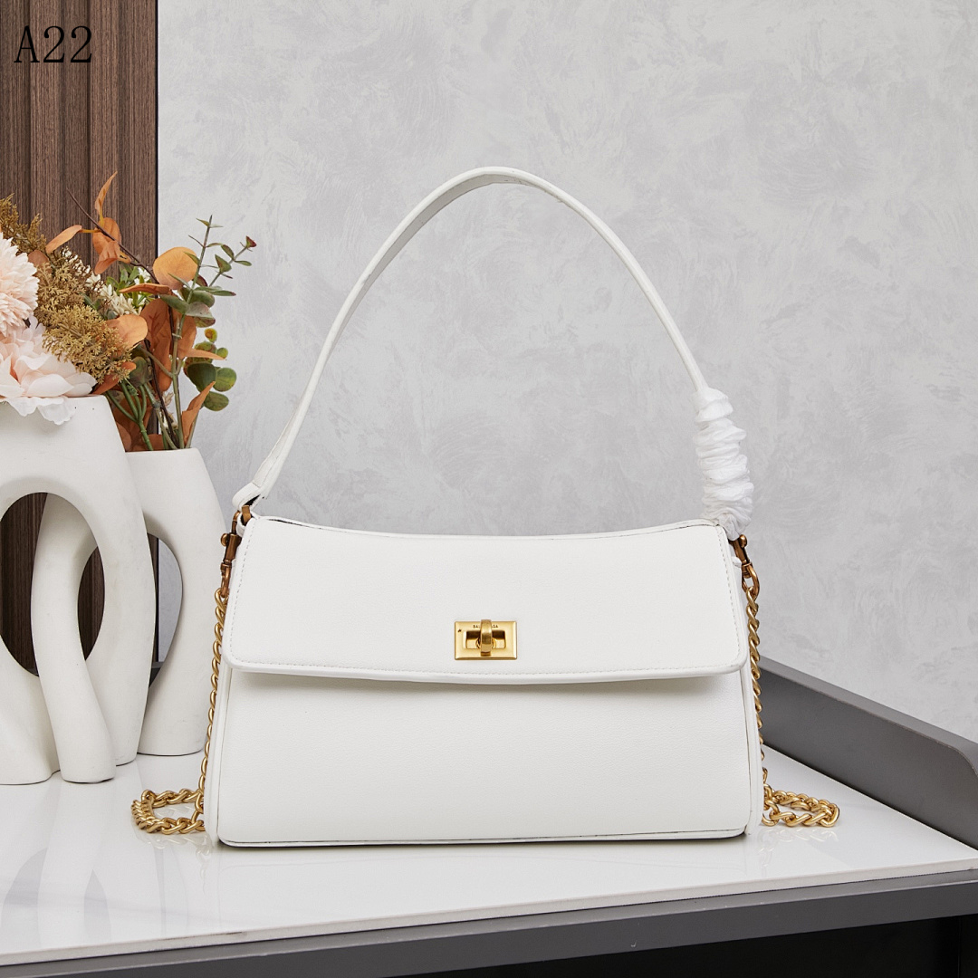 A22 White Leather Crossbody Bag #615 1 A22 White Leather Crossbody Bag #615