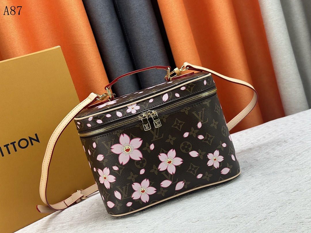 LVutton A87 Cherry Blossom Soft Trunk Bag #3638