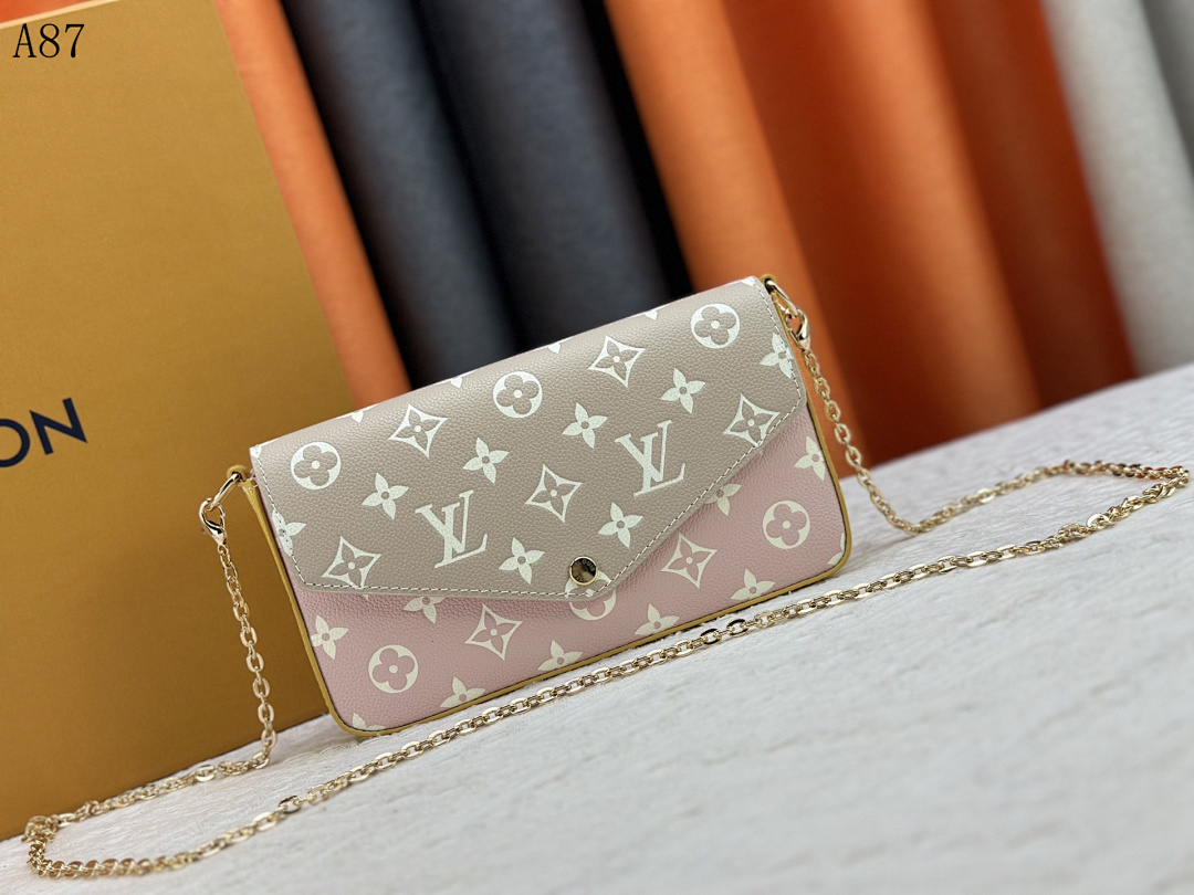 LVutton A87 Monogram Mini Pochette #4589