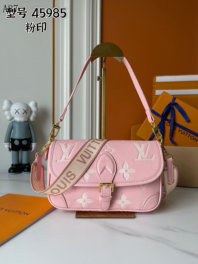 LVutton + 45985 + Pink Monogram Crossbody Bag #3751