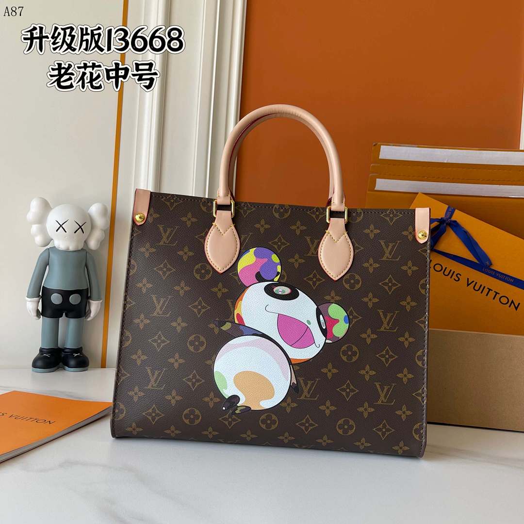 LVutton I3668 Monogram Canvas Tote Bag #4698 1 LVutton I3668 Monogram Canvas Tote Bag #4698