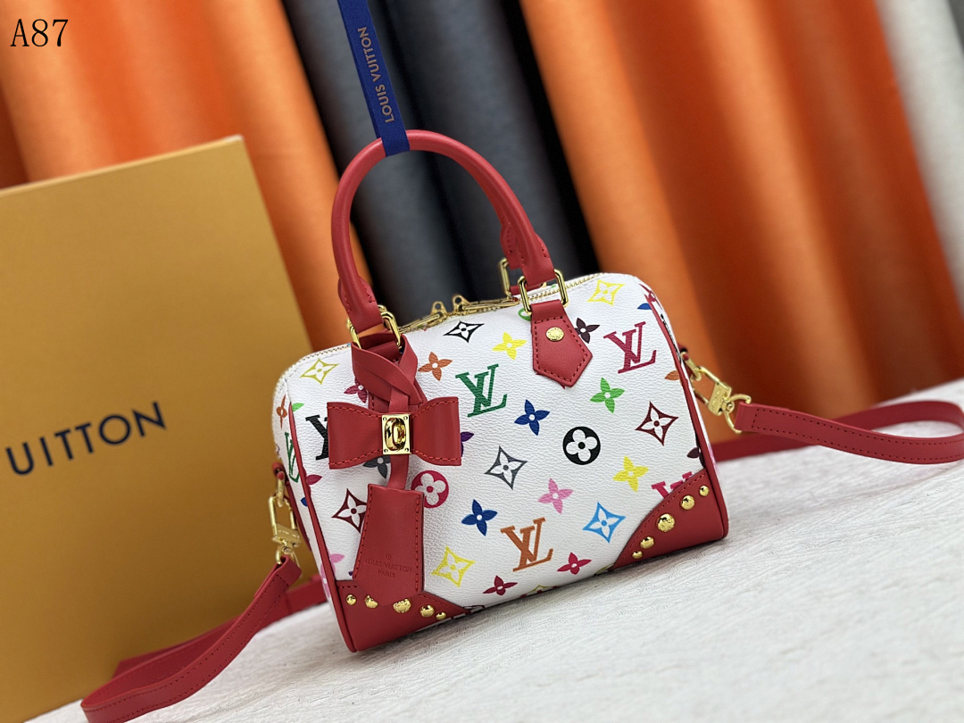 LVutton + A87 + Multicolored Monogram Bow Bag #4883 1 LVutton + A87 + Multicolored Monogram Bow Bag #4883