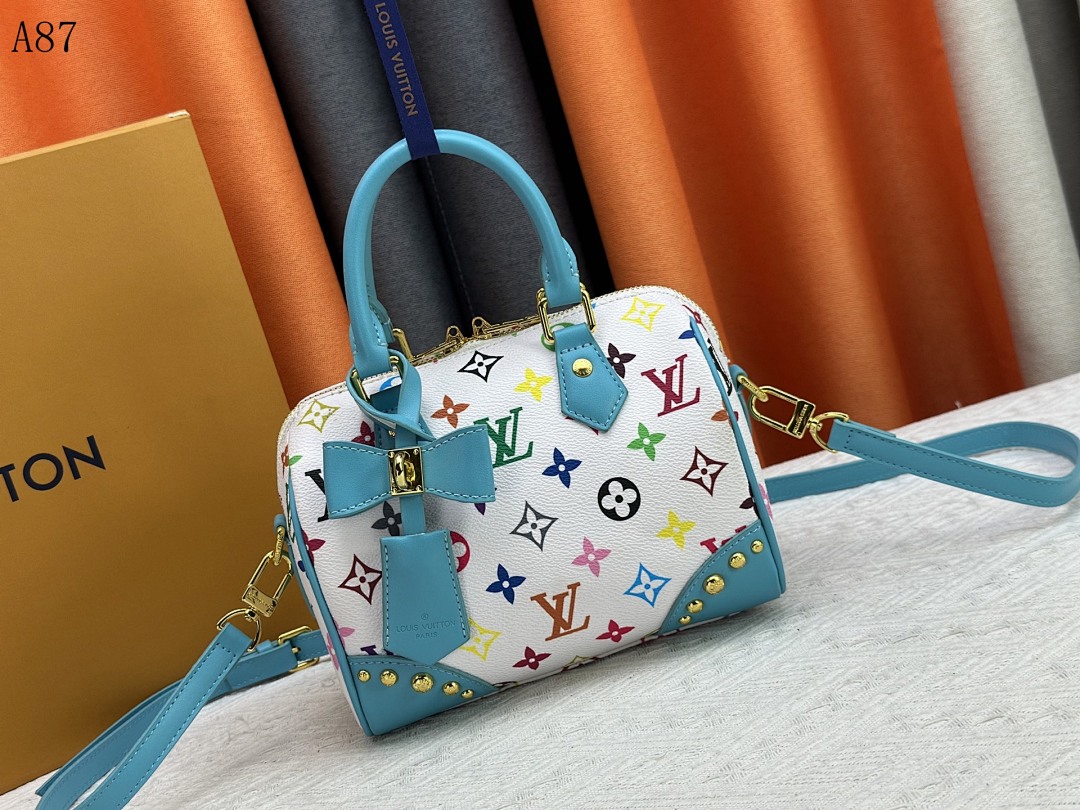 LVutton + A87 + Multicolor Monogram Bow Bag #3787 1 LVutton + A87 + Multicolor Monogram Bow Bag #3787