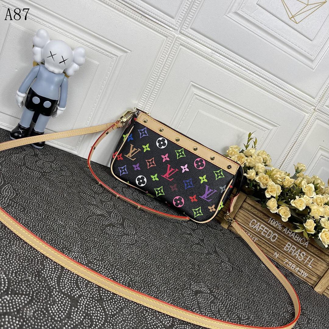 LVutton + A87 + Multi-Color Monogram Pochette #4352