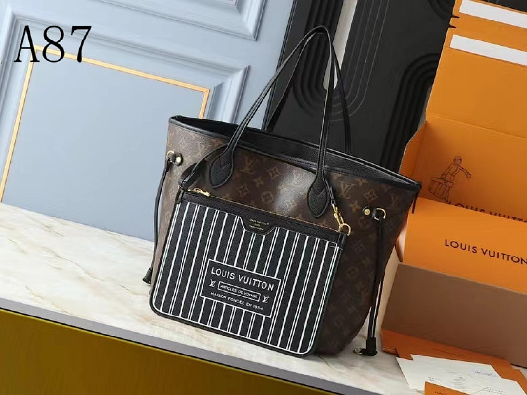 LVutton + A87 + Neverfull Tote #3908