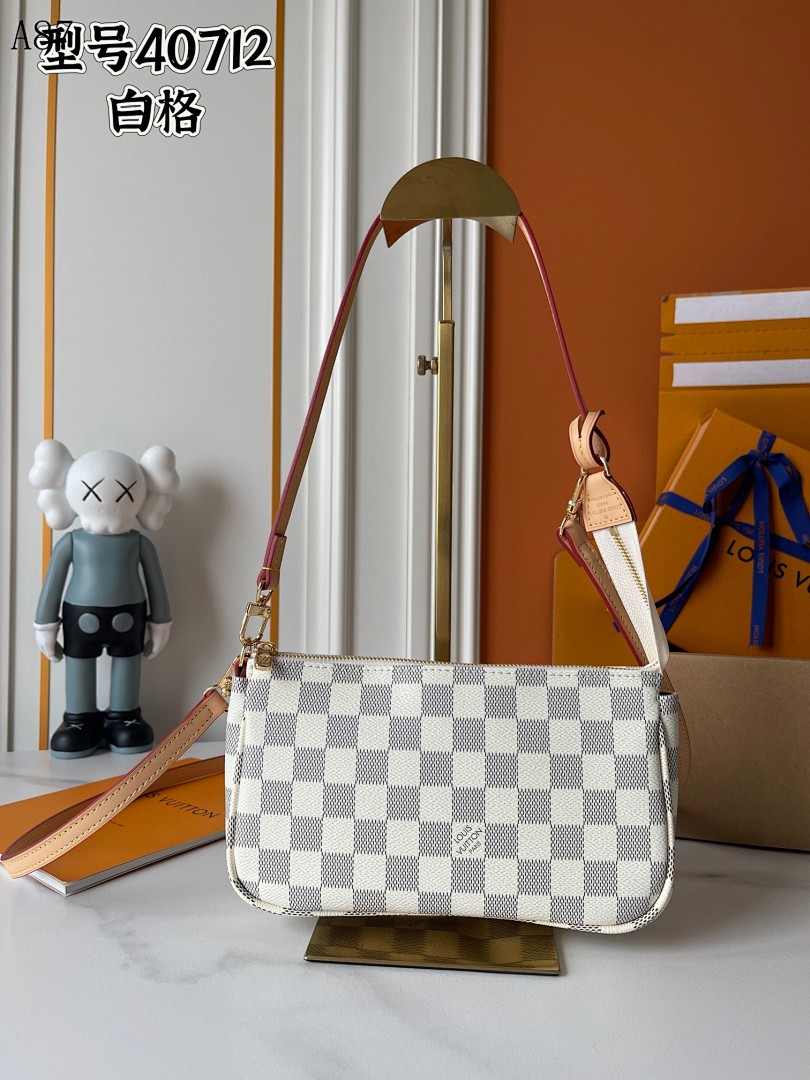 LVutton + 40712 + Damier Azur Crossbody Bag #4363