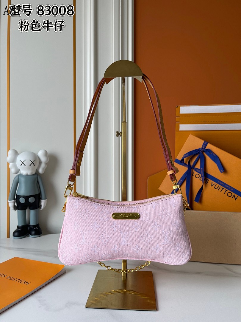 LVutton 83008 Pink Denim Pochette #3676
