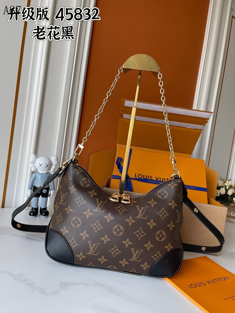 LVutton 45832 Monogram Black Hobo Bag #4816 1 LVutton 45832 Monogram Black Hobo Bag #4816