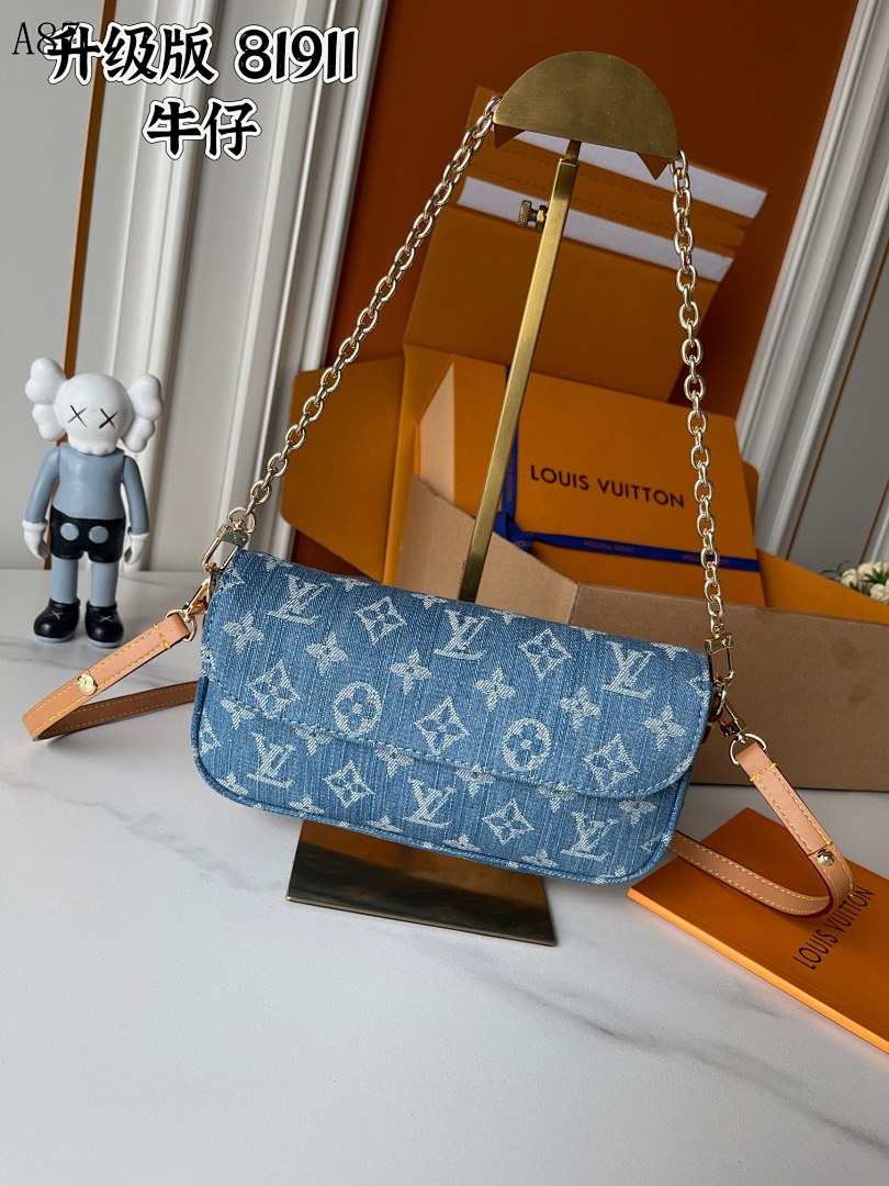 LVutton 81911 Denim Crossbody Bag #4286
