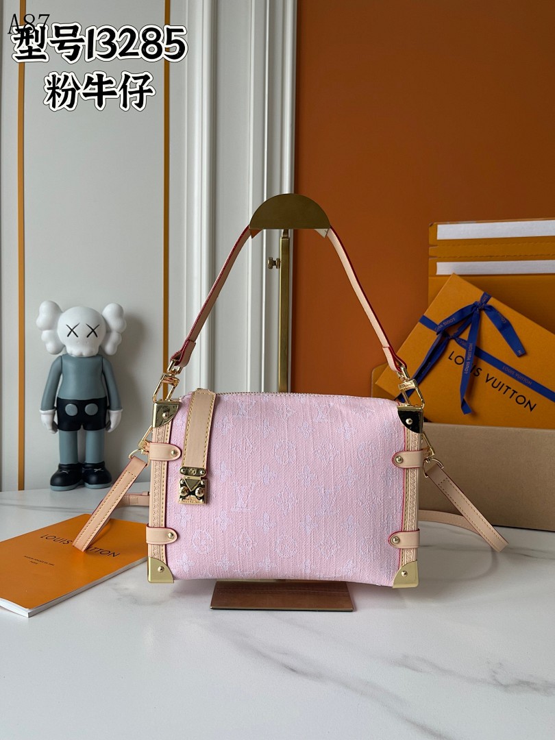 LVutton I3285 Pink Denim Bag #4458
