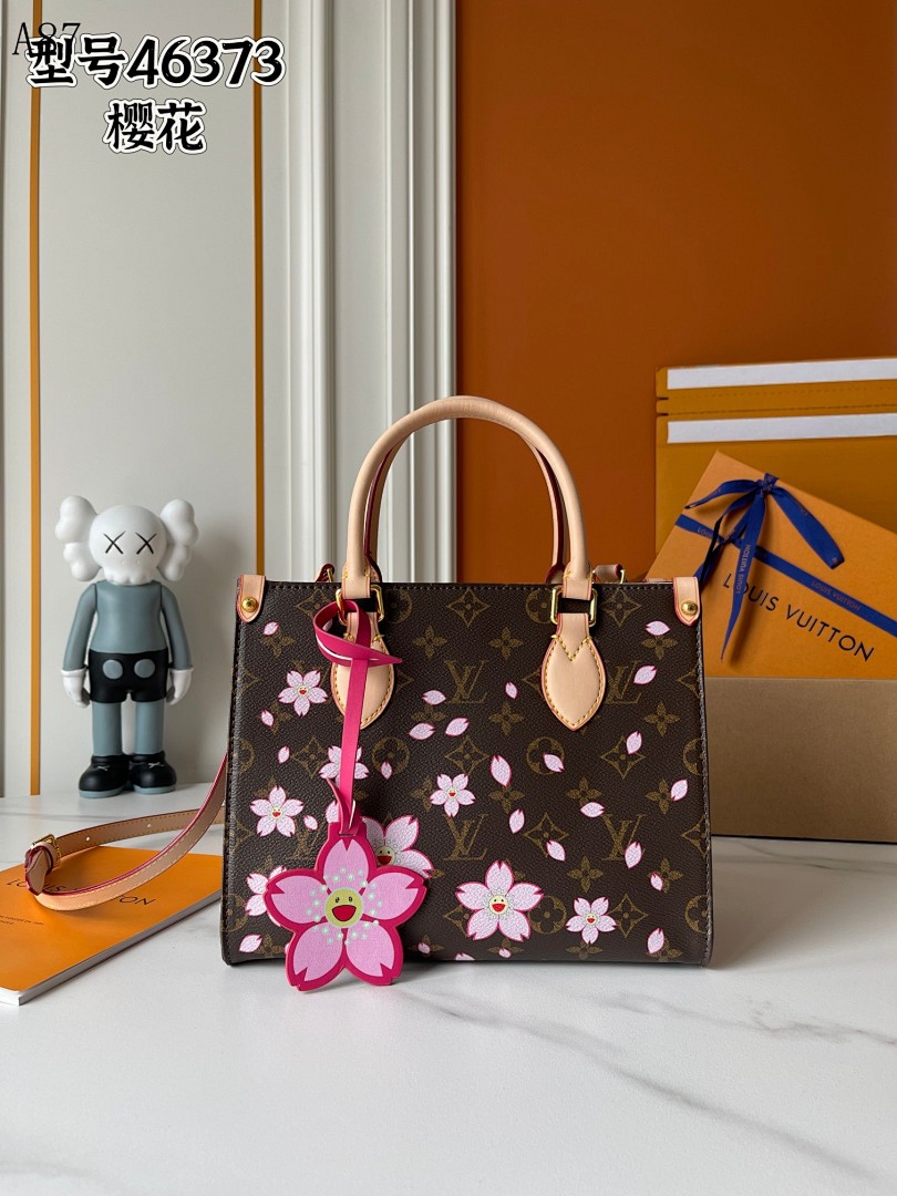 LVutton + 46373 + Cherry Blossom Bag #4141 1 LVutton + 46373 + Cherry Blossom Bag #4141