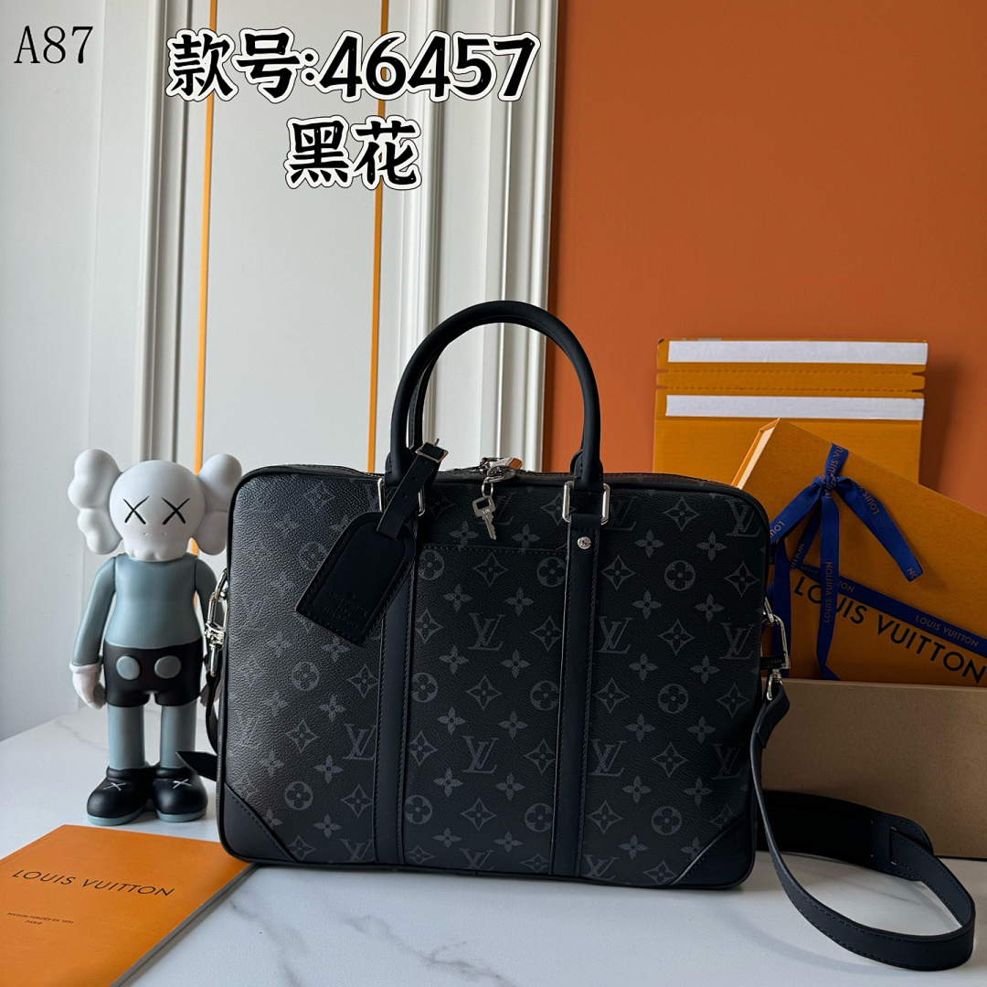 LVutton + 46457 + Black Monogram Bag #4042