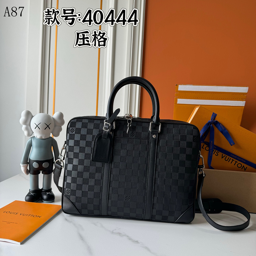 LVutton + 40444 + Damier Graphite Briefcase #3670
