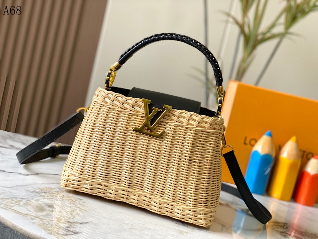 LVutton + A68 + Woven Handbag #3813 1 LVutton + A68 + Woven Handbag #3813