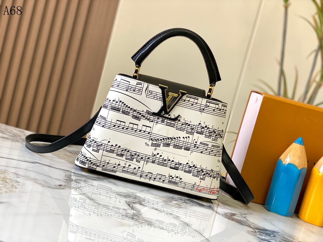 LVutton + A68 + Music Note Bag #4287 1 LVutton + A68 + Music Note Bag #4287
