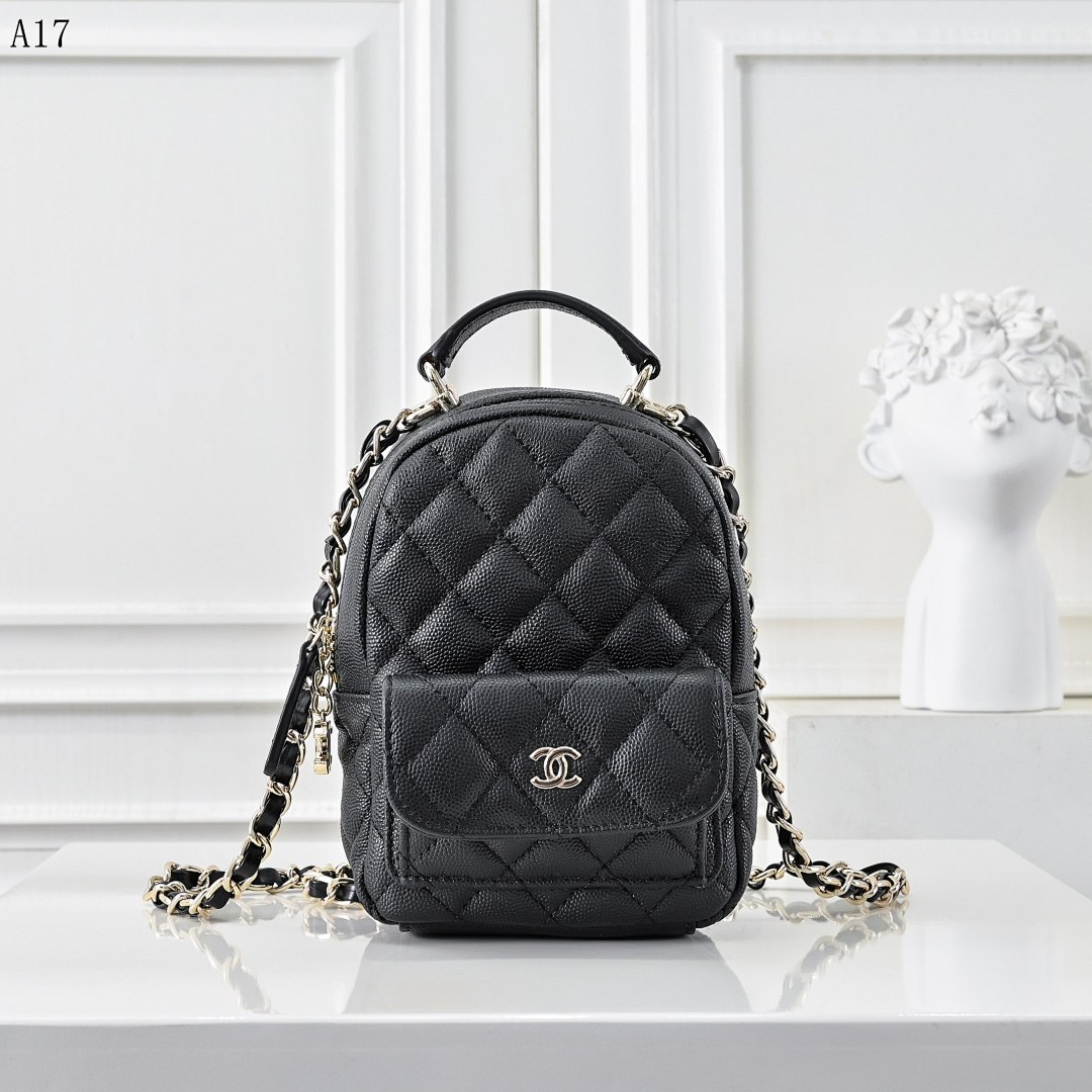 Chan3l Classic Quilted Mini Backpack #2905