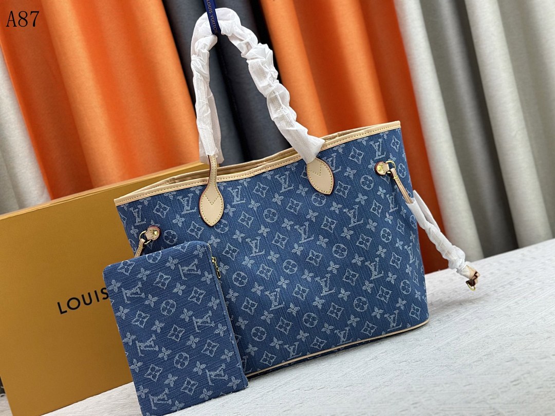 LVutton + A87 + Neverfull Tote #3589