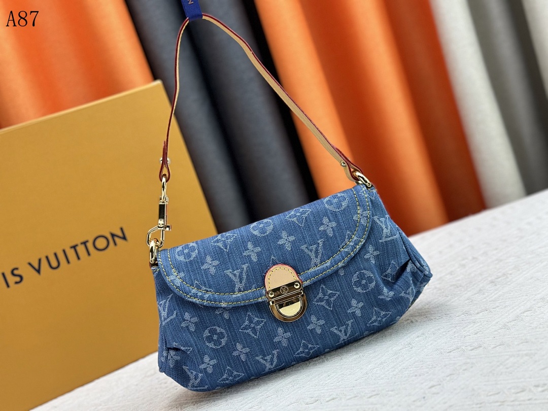 LVutton A87 Denim Pochette #4801