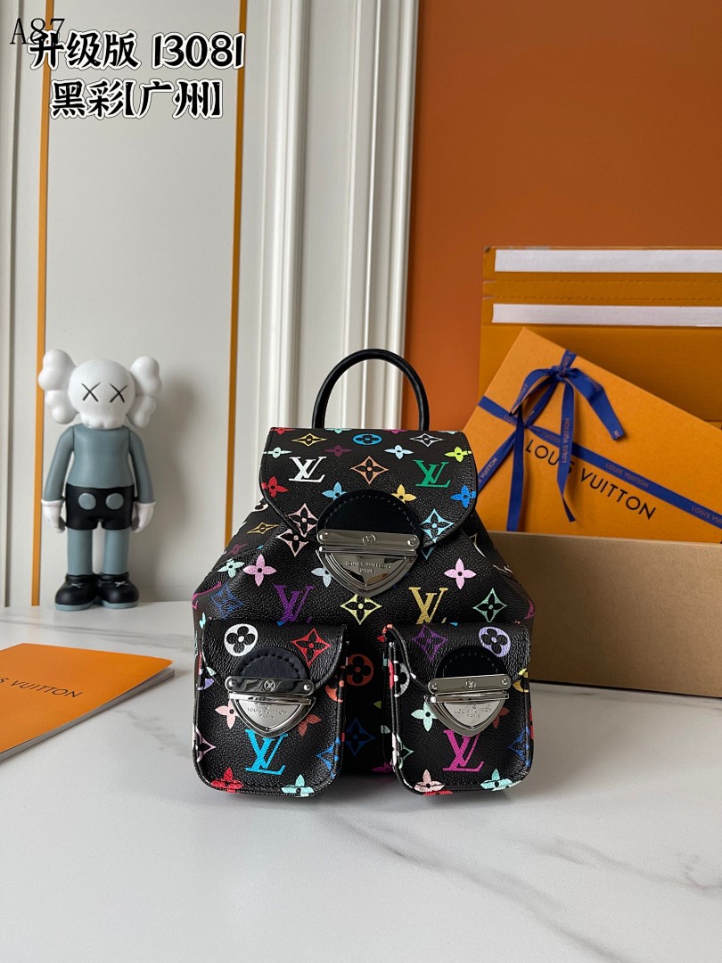 LVutton + I3081 + Multicolor Monogram Backpack #3588 1 LVutton + I3081 + Multicolor Monogram Backpack #3588