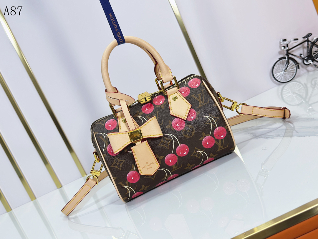 LVutton + A87 + Cherry Monogram Bag #4158 1 LVutton + A87 + Cherry Monogram Bag #4158