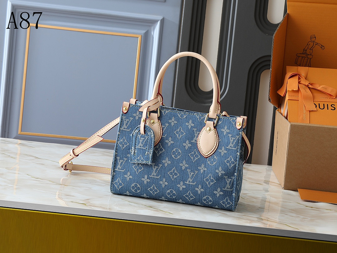 LVutton + A87 + Denim Monogram Bag #4778 1 LVutton + A87 + Denim Monogram Bag #4778