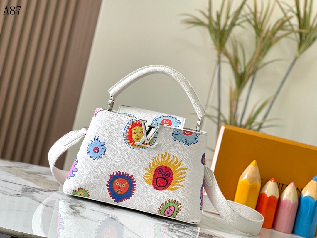 LVutton x Takashi Murakami Limited Edition Capucines Bag #3567