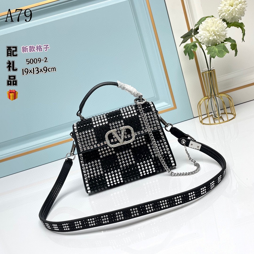A79 + 5009-2 + Luxury Rhinestone Checkerboard Bag #5331