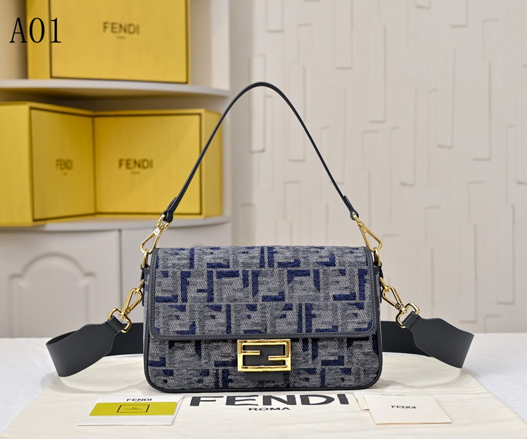 FENDI – Baguette – Zucca Print Shoulder Bag #2337