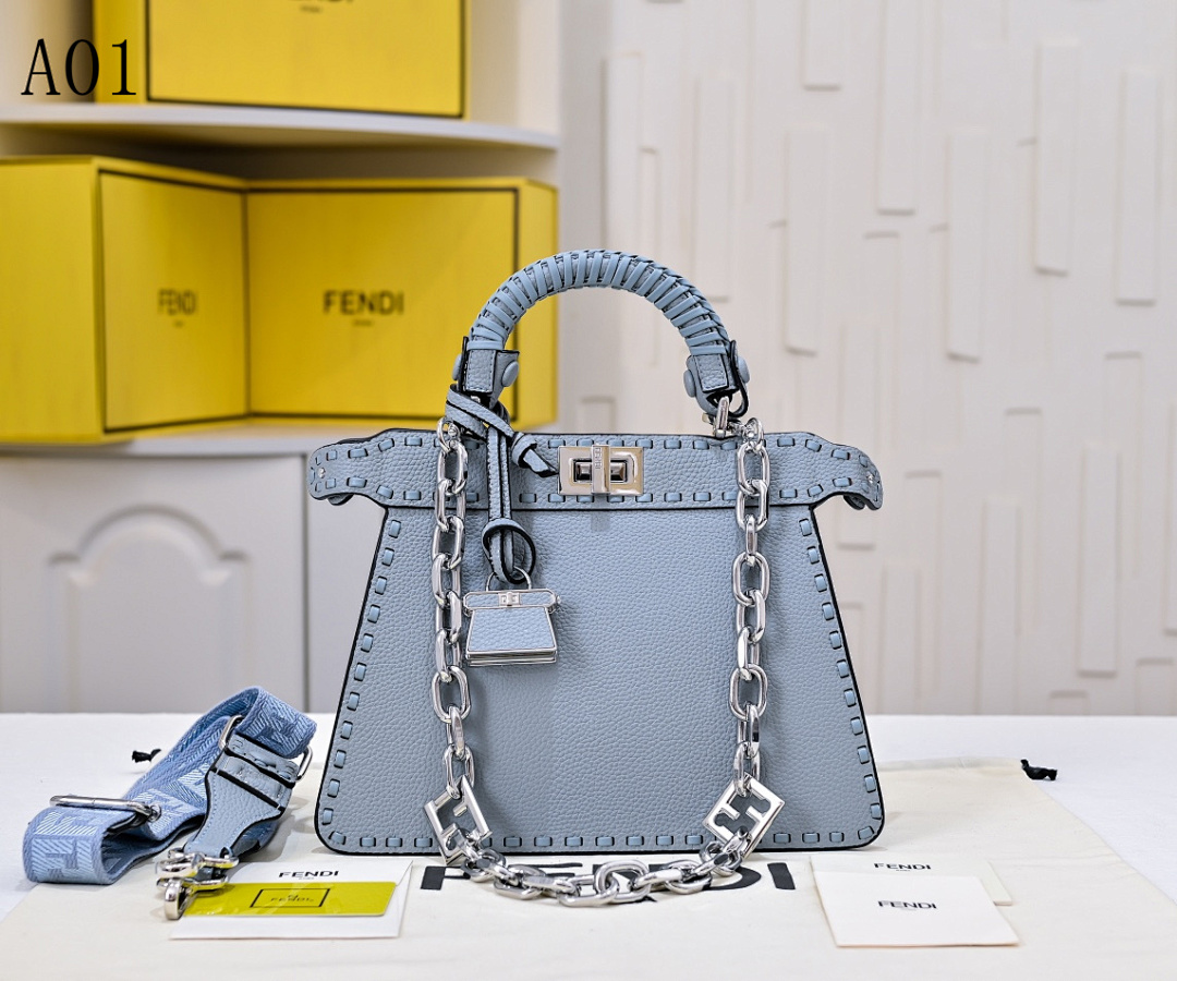 FENDII + Peekaboo + Small Tote Bag #2537 1 FENDI + Peekaboo + Small Tote Bag #2537