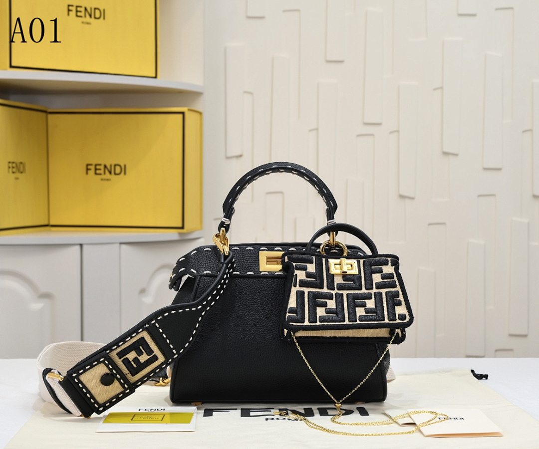 FENDII + Baguette + FF Logo Tote #2362 1 FENDI + Baguette + FF Logo Tote #2362