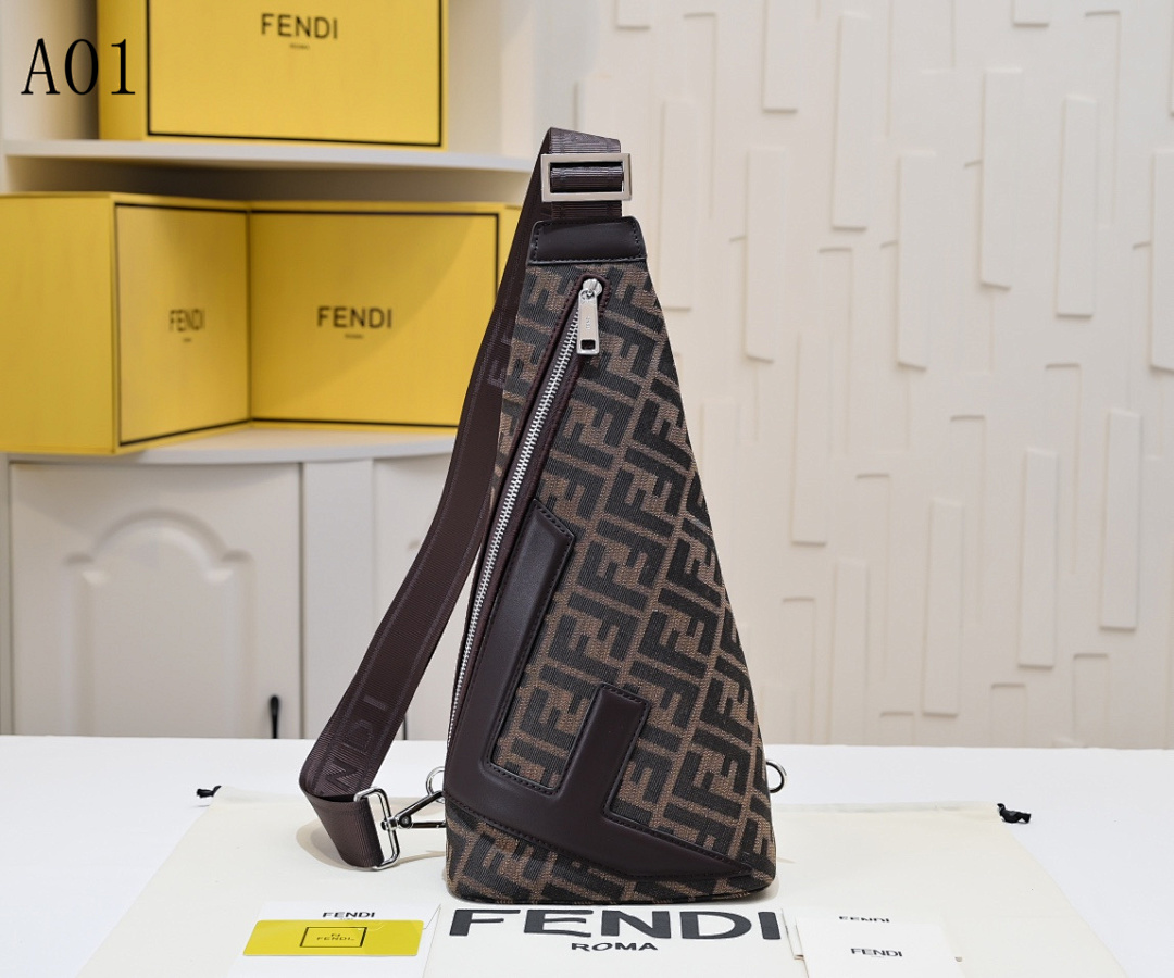 FENDI + Baguette + Zucca Print Sling Bag #2534