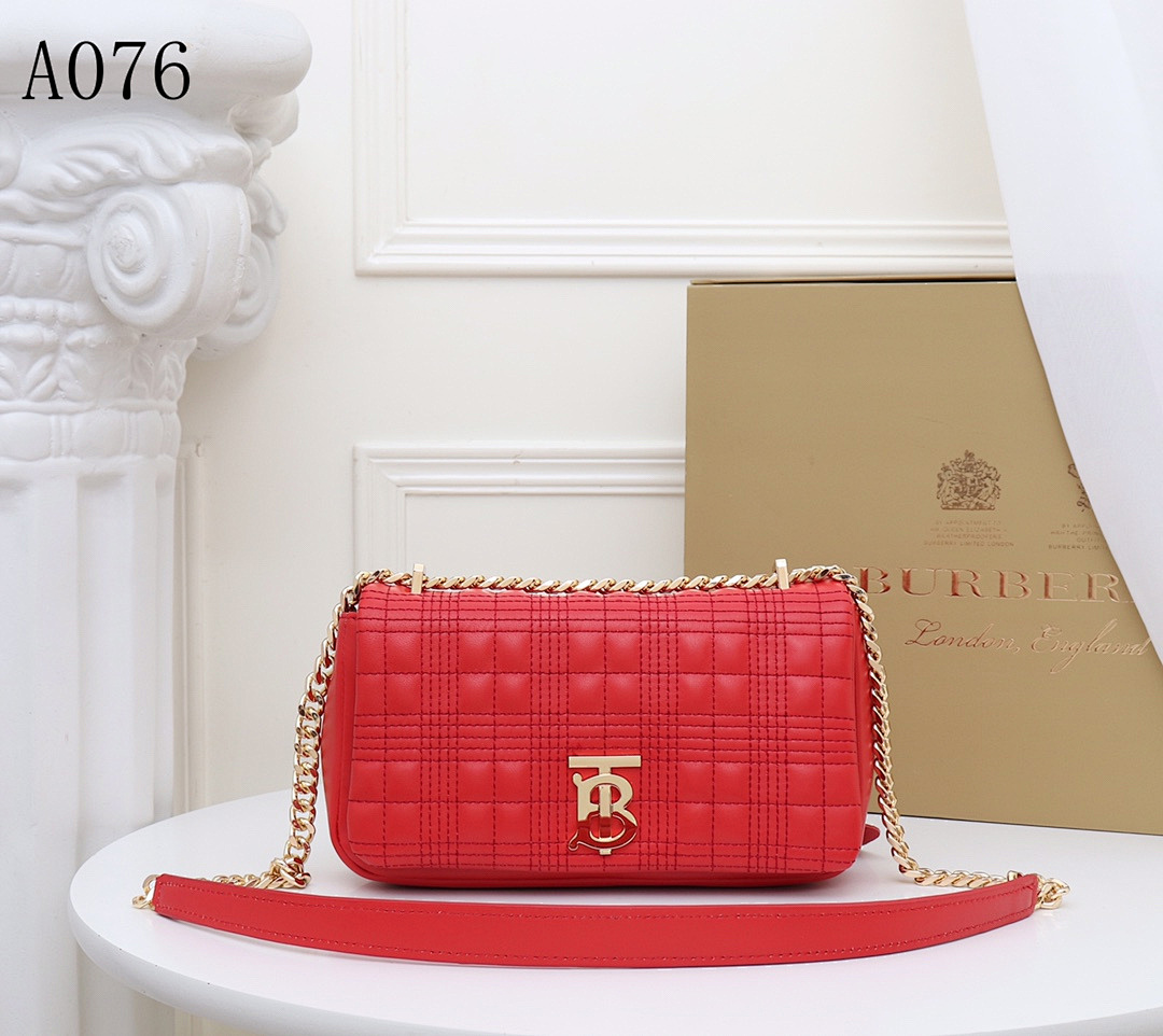Burberyy + A076 + Quilted Chain Crossbody Bag #1494