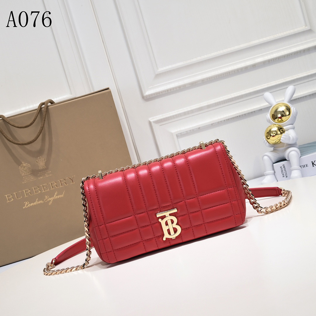 Burberyy A076 TB Monogram Chain Bag #1491 1 Burberyy A076 TB Monogram Chain Bag #1491